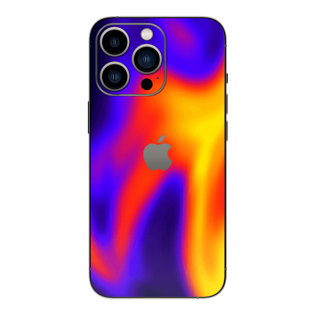 iPhone 13 Pro MAX Print Printed Custom SIGNATURE Infrablaze Infrared Thermal Neon Skin Wrap Sticker Decal Cover Protector by QSKINZ | QSKINZ.COM