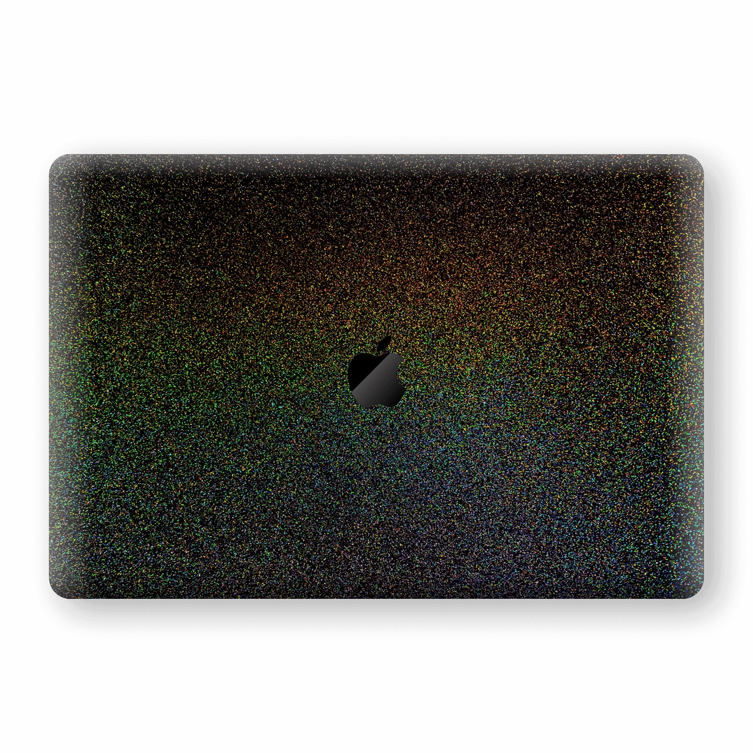MacBook Pro 15" Touch Bar GALAXY Black Milky Way Rainbow Sparkling Glossy Gloss Finish Metallic Skin Wrap Sticker Decal Cover Protector by EasySkinz