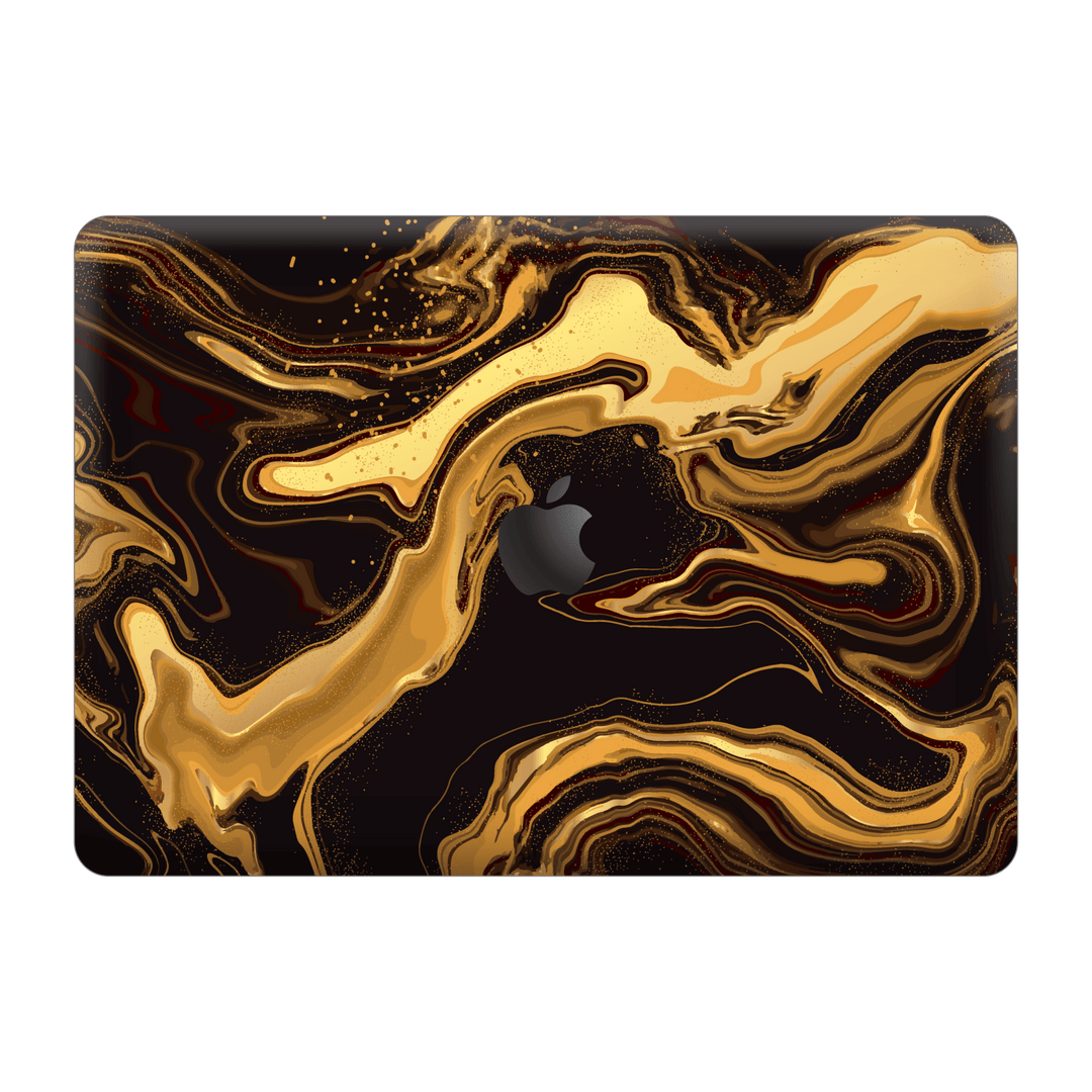 MacBook Pro 13" (2020/2022) M1, M2, Print Printed Custom SIGNATURE AGATE GEODE Melted Gold Skin Wrap Sticker Decal Cover Protector by EasySkinz | EasySkinz.com