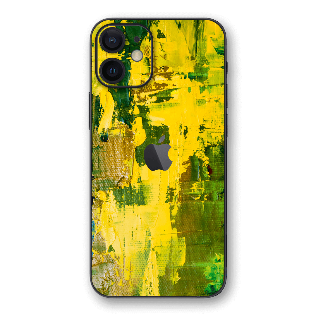 iPhone 12 Print Printed Custom SIGNATURE Santa Barbara Landscape in Green and Yellow Skin Wrap Sticker Decal Cover Protector by EasySkinz | EasySkinz.com