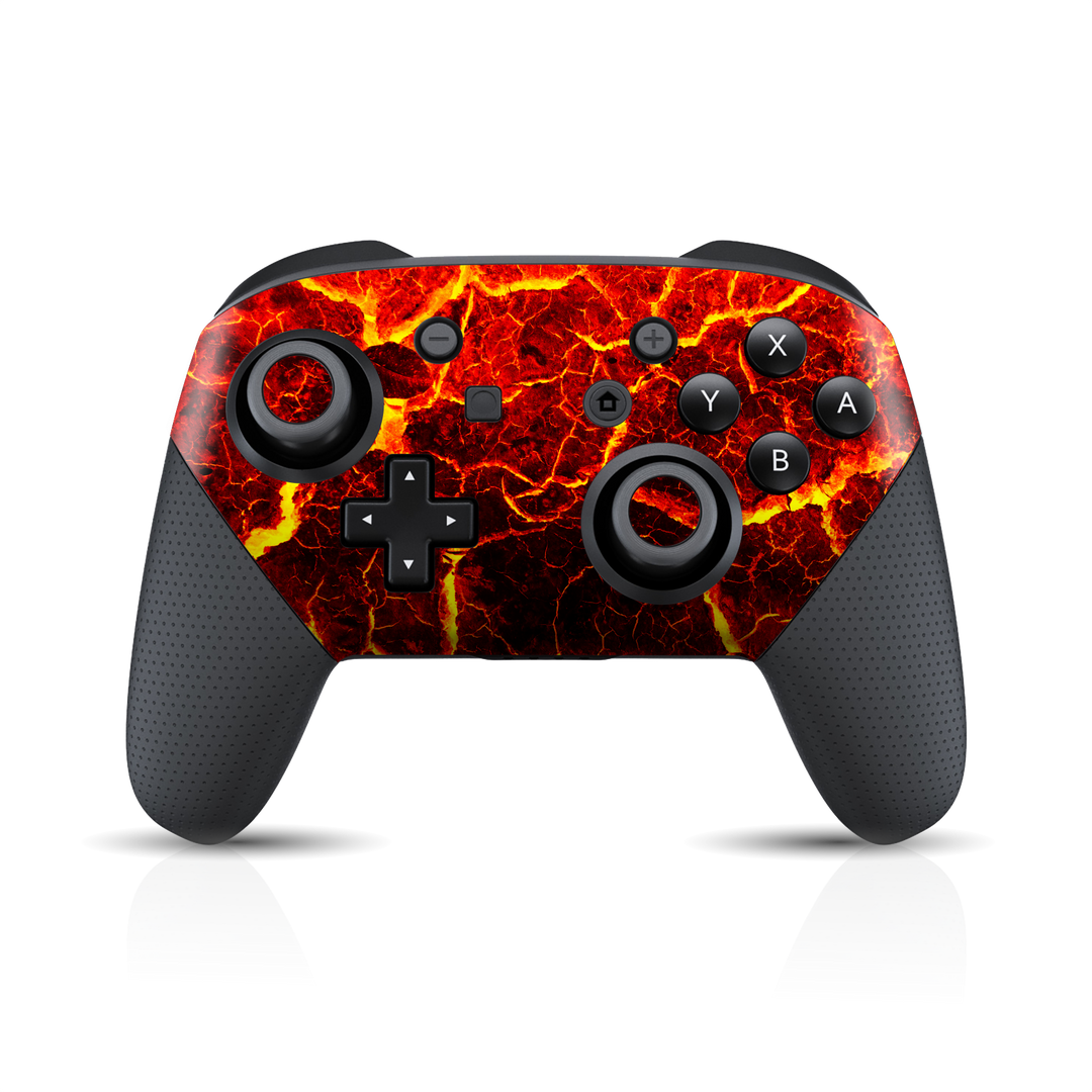 Nintendo Switch Pro Controller Print Printed Custom SIGNATURE MAGMA Skin Wrap Sticker Decal Cover Protector by EasySkinz