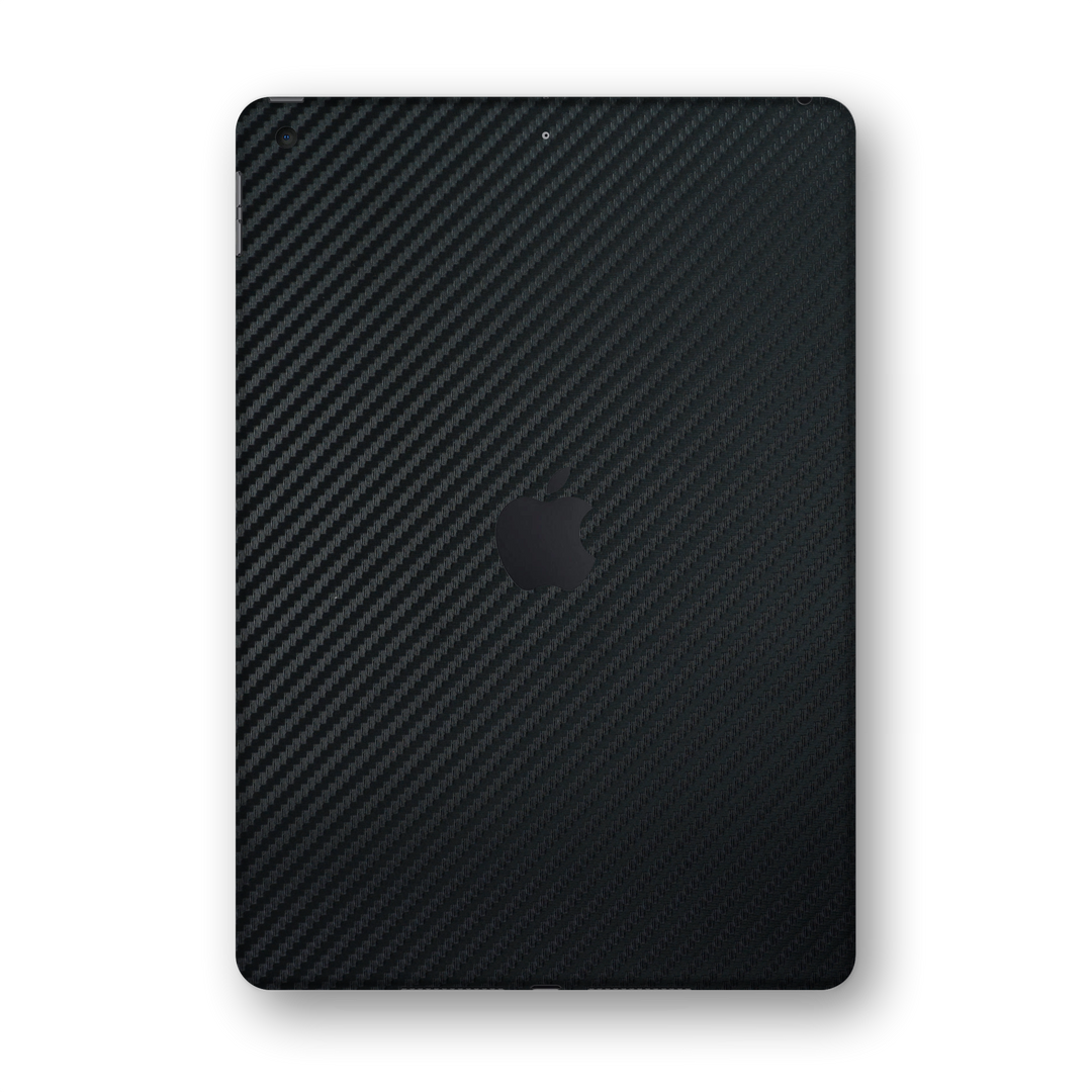 iPad PRO 10.2" 8th Generation 2020 Black 3D Textured CARBON Fibre Fiber Skin Wrap Sticker Decal Cover Protector by EasySkinz