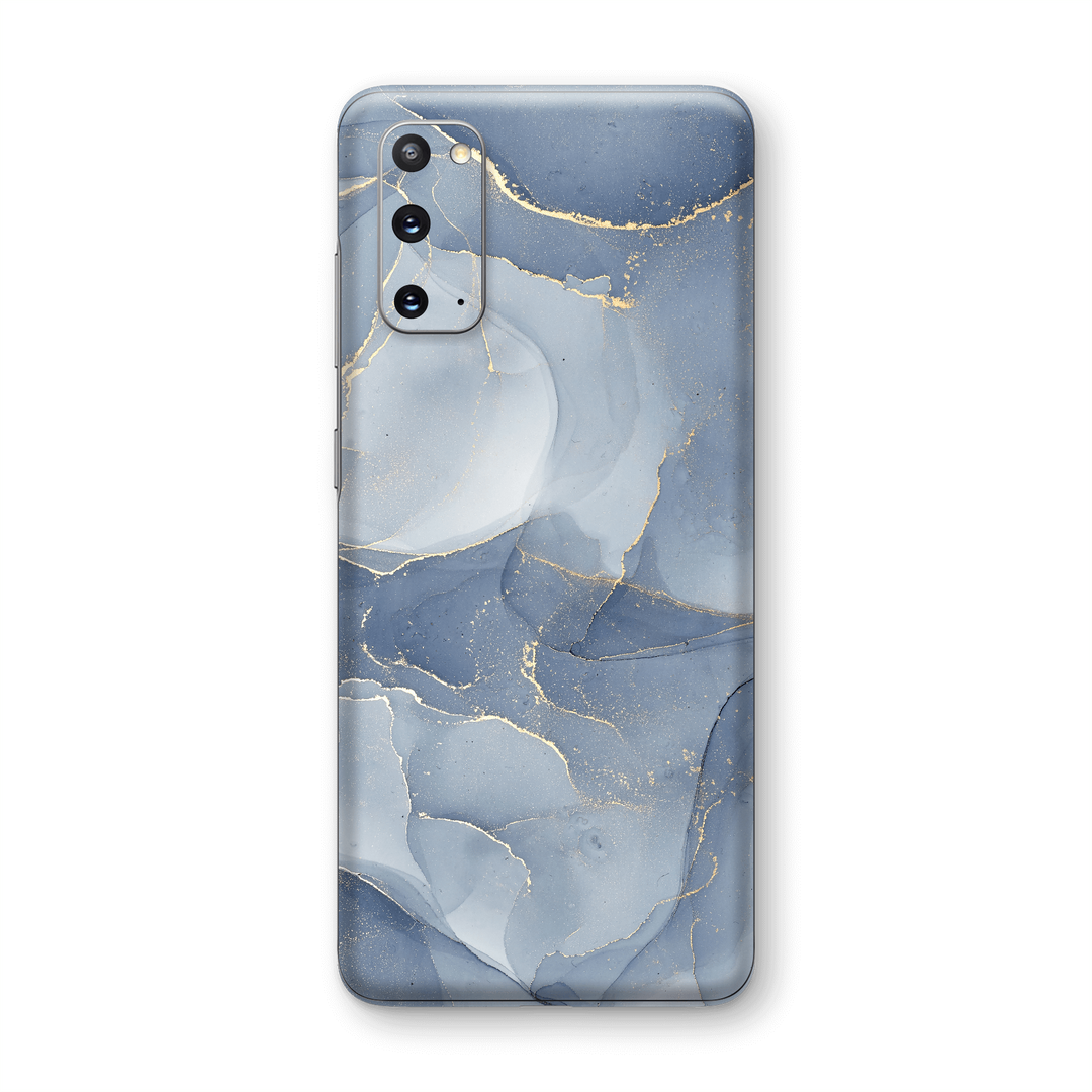 Samsung Galaxy S20 SIGNATURE AGATE GEODE Steel Blue-Gold Skin, Wrap, Decal, Protector, Cover by EasySkinz | EasySkinz.com